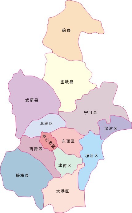 最新天津市地图全图解析