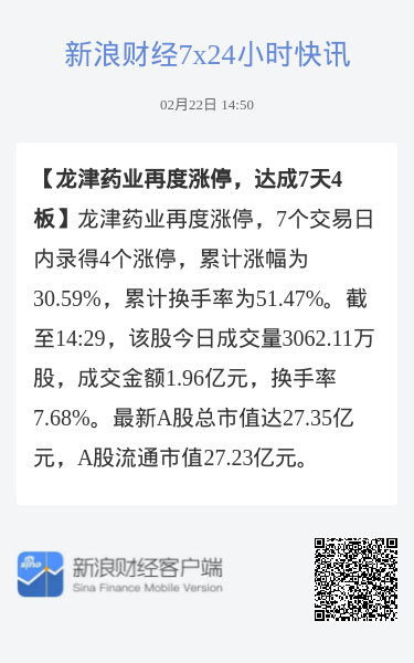 龙津药业最新消息全面解析