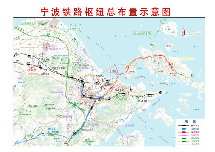 甬舟铁路最新路线图，连接宁波与舟山的崭新交通动脉